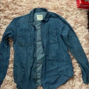 Abercrombie jean botton up shirt